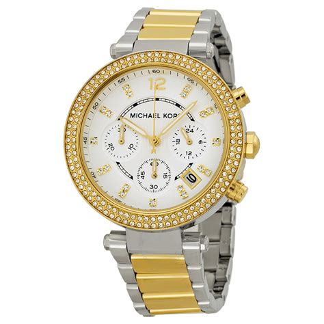 michael kors parker silver glitz watch|Michael Kors Parker Glitz Silver Dial Two.